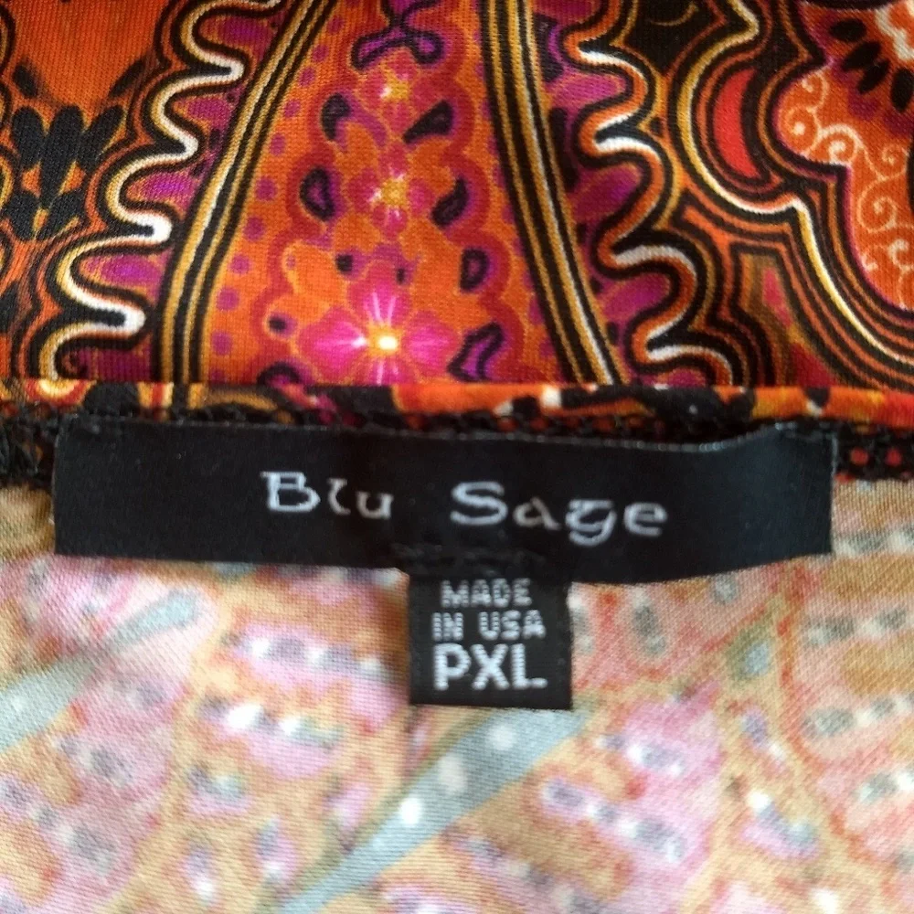 Blu Sage▪️Sleeveless Paisley Maxi Dress - Picture 2 of 2